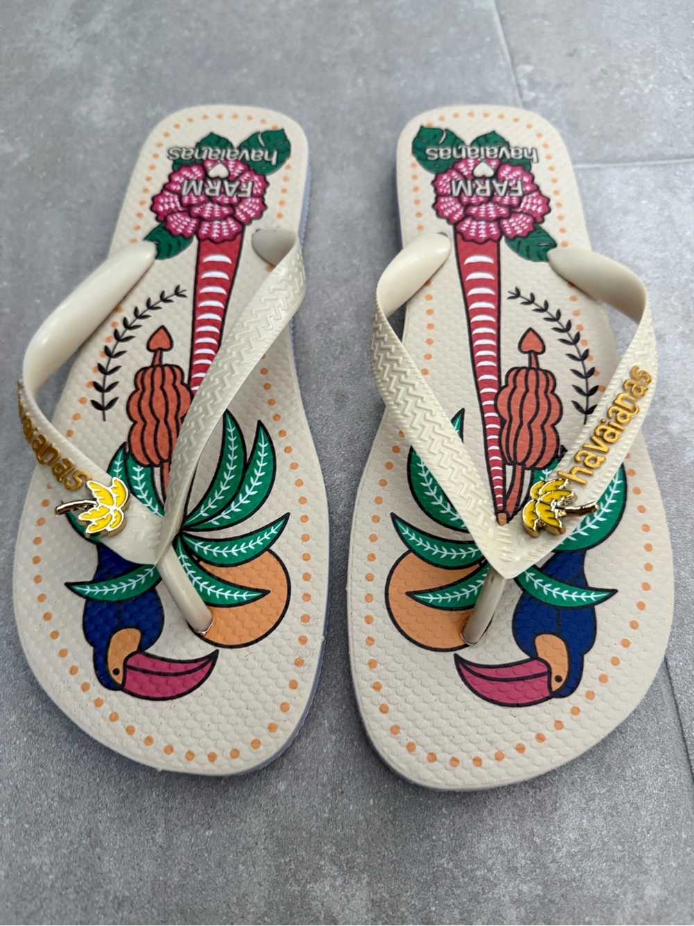 NEW Havaianas FARM CollaborationHavaianas Flip Flops Women's Size 10/39